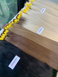 Extensiones de Cabello Virgen Premium a Granel, Súper Dobles, 100g, Precio al por Mayor, Cabello Humano Vietnamita Liso, Trama Simple, Todos los Colores, 60cm - Product Image 1