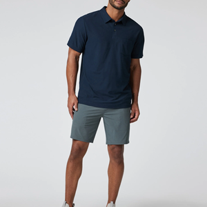 2025 nouvelle mode 100% coton Anti-rides poche conception à manches courtes pull pour chemises pour hommes personnalisé jeunesse - Product Image 3