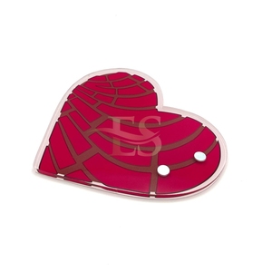 Carreaux de cils acryliques coeur Concha rouge beauté carreaux de cils personnalisables avec aimants outil de beauté durable Logo personnalisé OEM - Product Image 6