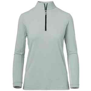 Hauts de base pour femmes équestres de qualité supérieure, anti-bactériens, respirants, en spandex et nylon, avec fermeture éclair, pour l'équitation - Product Image 5