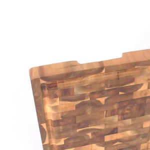 Tabla de cortar rectangular grande de lujo OEM, tabla de cortar de madera de acacia de bambú sostenible ecológica - Product Image 3