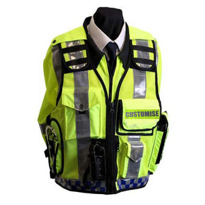 Seguridad Último diseño Logo Color personalizado Seguridad Chaleco reflectante de alta visibilidad Chalecos de seguridad con cremallera frontal Chaleco táctico Hi Viz - Product Image 1