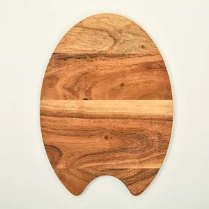 Elegante tabla de cortar de madera de acacia para verduras y queso para la preparación de alimentos en restaurantes y hoteles suministrados desde la India - Product Image 4