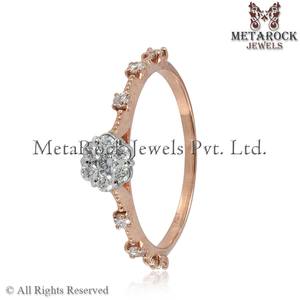 เพชรธรรมชาติปูออกแบบแหวน14K กุหลาบทองแฮนด์เมดเครื่องประดับปรับมาใหม่แหวนคุณภาพสูงสุด - Product Image 4