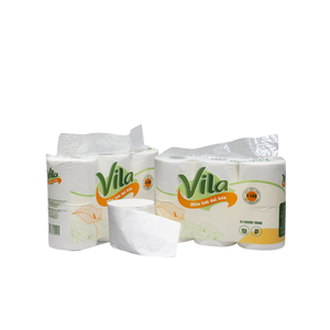 Papier toilette de poche de qualité supérieure, doux pour la peau, 6 rouleaux par sac, 100% pâte de bois vierge, 4 plis ou couches personnalisées - Product Image 2