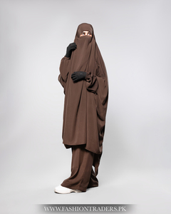 Breathable Daily Wear Jilbab Wholesale OEM Manufacturer Lightweight Quick Dry <b>Polyester</b> <b>Fabric</b> Modest Prayer Dress Low MOQ - Product Image 2