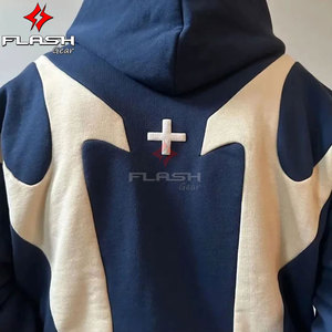 เสื้อฮู้ดซิปผู้ชายสไตล์ฮาราจูกุ Y2K สำหรับฤดูร้อน ผ้าโพลีเอสเตอร์/คอตตอน กันลม ระบายอากาศได้ดี มีกระเป๋า ปรับแต่งได้ แฟชั่นสตรีทแวร์ - Product Image 2