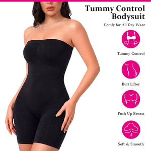 Grossiste Gainant Sans Couture Effet Ventre Plat, Bodysuit Bustier Sculptant, Gainant Complet Sans Bretelles, <span class=keywords><strong>Combinaison</strong></span> Courte Sculptante - Product Image 3