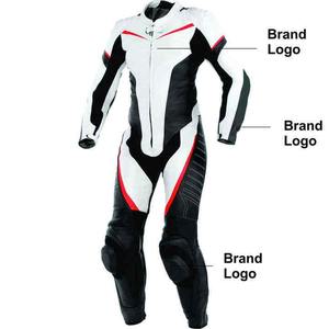 Combinaison de course automobile en cuir imperméable et coupe-vent pour femmes, équipement de moto de premier rang avec logo imprimé sur le devant - Product Image 1