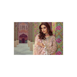 Vestido de mujer Salwar kameez pakistaní, traje de mujer de 3 piezas, producto personalizado de fábrica de 4 estaciones a la venta - Product Image 6