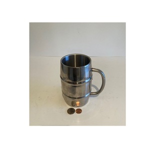 La mejor taza de cobre de diseño estándar Premium con mango de acero inoxidable, taza bien pulida de Metal personalizada, restaurantes, fiestas, regalo de agua - Product Image 6