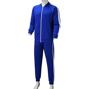 Conjunto Deportivo Unisex de Dos Piezas de Alta Calidad, Peso Medio, para Otoño, Estilo Atlético, Informal, con Cremallera Completa, Transpirable, Talla Grande - Product Image 6