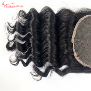 Precio al por mayor 4x4 5x5 13x6 onda de vapor/rizado suizo HD encaje ondulado cabello humano encaje frontal peluca - Product Image 2