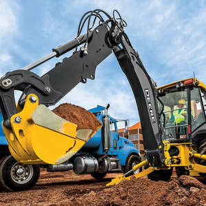 Johnn Deere 410L retroexcavadora cargadora usada rueda John Deere retroexcavadora cargadora máquinas de construcción para la venta - Product Image 3