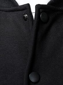 Cardigan en tricot pour femmes avec broderie d'ours mignon, décontracté, ample, boutonné, à manches longues, style varsity, veste en maille - Product Image 5