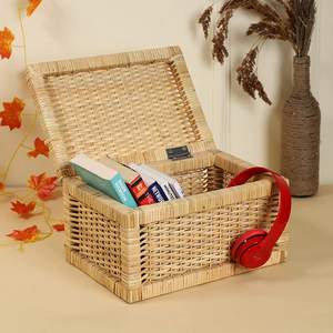 Produit de qualité supérieure tissé à la main grande capacité Bali paniers en rotin avec poignées pour la décoration de la maison prix de gros - Product Image 6