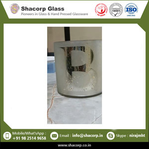 Mercury <b>Alphabet</b> Glass for <b>Candles</b> Soft with Gold Foil Home Decor Glass at Best Price - Product Image 2