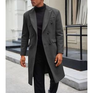 เสื้อโค้ทกันฝนแบบกระดุมสองแถวของผู้ชายเสื้อโค้ทกันหนาวแบบลำลองสำหรับนักธุรกิจชายเสื้อแจ็คเก็ตแบบคลาสสิกสำหรับ2025 - Product Image 3