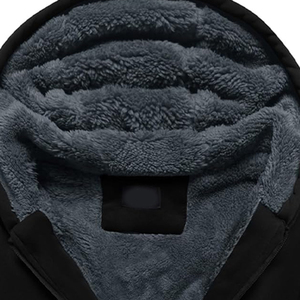 Recién llegado, sudaderas con capucha de lana esponjosa Sherpa personalizadas, sudaderas con capucha de piel gruesa de peso pesado para hombres - Product Image 3