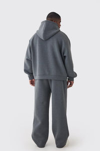 Худи оверсайз из флиса (460 GSM) для больших размеров, свободного кроя, для программ продаж одежды больших размеров и оптовых поставок - Product Image 2