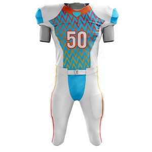 Uniformes de fútbol americano juvenil Diseño personalizado J Football 7v7 Tallas grandes Precio barato Ropa transpirable sublimada - Product Image 3