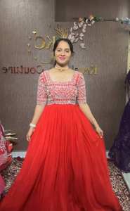 Nuevo diseñador de ropa de fiesta Look Heavy Devsena Seda con Secuencia de bordado Vestido de trabajo con diamante Trabajo hecho a mano con Dupatta - Product Image 3