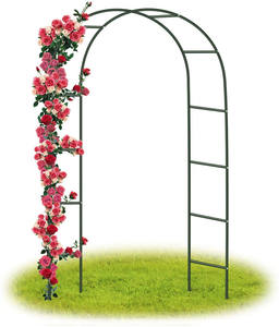 Arco de metal para pérgola de jardín, para rosas, flores y plantas trepadoras, 240 cm - Product Image 2