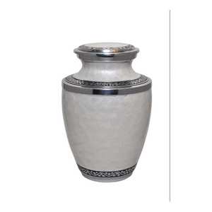 Diseño más vendido y Urna hecha a mano Artículos funerarios minimalistas Urna de aluminio Cremación Diseño personalizado con alta calidad - Product Image 2