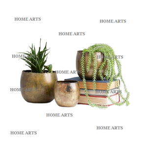 Newest Design <b>Brass</b> Gold Color Planter With Deluxe Quality Round Shape Flowers <b>Pot</b> Planter At Affordable Price - Product Image 3