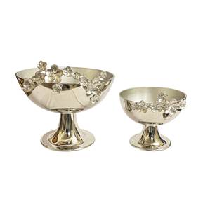 Bol en or minimaliste Hôtels et mariages Bols et plateaux décoratifs Centre de table Bol à salade Plats alimentaires ronds - Product Image 2