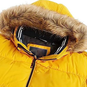 Chaqueta de Invierno Impermeable, Reversible y Ecológica para Hombre, con Cuello Alto, Logotipo Frontal, Mangas Largas, Cierre Completo, 100% Algodón - Product Image 3