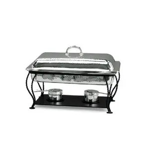 Indian Art Villa Hammered Chafing Dish For Catering Shiny Polished Product Manufacturers & Supplier