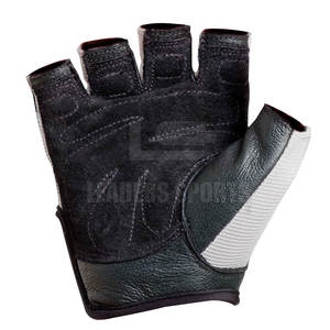 Guantes de Piel de la Mejor Calidad para Levantamiento de Pesas, Fabricados por Profesionales, con Correa de Muñeca Ajustable y Diseño de Medio Dedo, para Uso en Gimnasio - Product Image 3