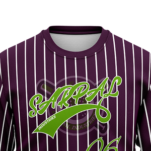 High-Quality 100% Premium Cotton Casual Crewneck Sweatshirts Men Clothing, New <b>Striped</b> Design with Custom Embossed Logo - Product Image 2