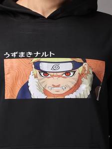 Men's <b>90s</b> Anime Graphic Hooded <b>Sweatshirt</b> Embroidered 100% Cotton Plain Dyed for Winter - Product Image 5