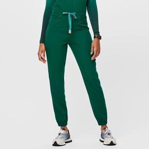 Good Quality Modern <b>Scrub</b> <b>Set</b> for Unisex V-Neck Breathable Spandex Twill Fabric Hospital Use Customized Colors & Logo Sizes - Product Image 5