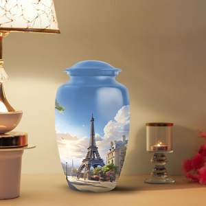 Urnas de cremación de la ciudad de París para hombres, cenizas, urnas de entierro masculinas para adultos, cenizas humanas, mujeres, cenizas únicas, tamaño personalizado - Product Image 6