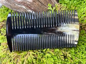 Peigne à cheveux en corne fait main de haute qualité, lisse et poli, peigne de toilettage professionnel pour salon - Product Image 5