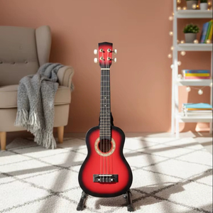 Ukelele Soprano SOLOBEAT de 21 Pulgadas, Acústico, 4 Cuerdas, Cuerpo y Mástil de Caoba, Acabado Barnizado/Pulido para Principiantes, Venta al por Mayor - Product Image 1