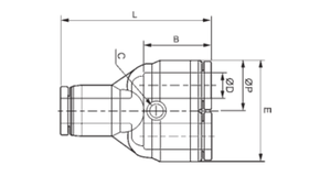 Push To Connect Pneumatic Fitting Plastic Connector 3 Way Air <b>Hose</b> Adapter - Product Image 2