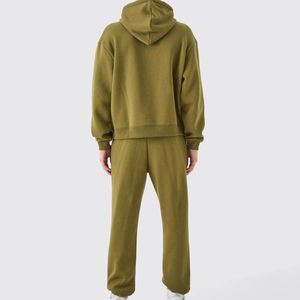 Men <b>Thick</b> <b>Fleece</b> Tracksuit Oversized Plus Size Cotton Pullover Heavy Winter Wear Custom - Product Image 6