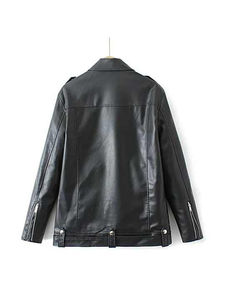 Chaquetas de PU a la moda, chaquetas de mujer, abrigos ajustados de cuero auténtico para ropa de calle, prendas de vestir exteriores de otoño e invierno, chaqueta al por mayor en Nurak - Product Image 6