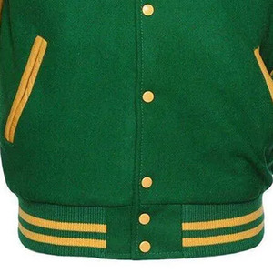 Chaquetas Varsity de Piel de Oveja Antibacterianas para Hombre y Mujer, Estilo Nuevo, Cuello Alto, Todas las Tallas y Colores, Lana de Baja Densidad, Alta Calidad OEM - Product Image 6