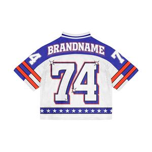 Camisetas de fútbol americano personalizadas y camisetas de fútbol hechas de malla con paneles y dos capas de malla - Product Image 6