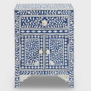 Cajón Pecho Incrustaciones de hueso 7 Cajón Pecho Floral Multicolor Incrustaciones de hueso Mesa con hueso de la mejor calidad/Madre de perla Incrustación - Product Image 3