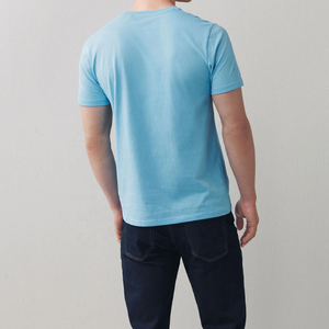 T-shirts en coton avec logo personnalisé pour hommes T-shirts à col rond en coton streetwear pour hommes T-shirts à la mode d'été avec impression personnalisée - Product Image 3