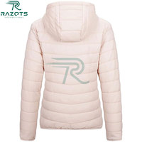 Veste coupe-vent en twill imperméable à séchage rapide pour femme, avec capuche amovible, rembourrage 100 % polyester, très vendue pour l'hiver