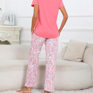 Ropa de verano Ropa de dormir ligera Minimalista Color sólido Conjunto de dormir Colección de ropa de dormir moderna para mujer - Product Image 5