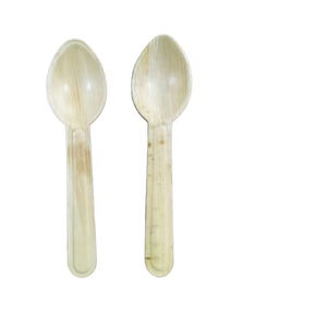 Prix de gros Cuillères biodégradables écologiques Couverts jetables en feuille de palmier - Product Image 4