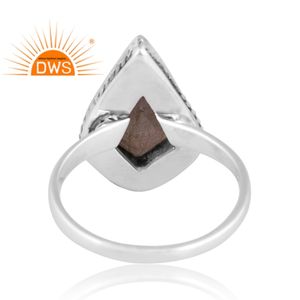 Anillo de piedras preciosas de labradorita Natural de plata con diseño de nuevo patrón para mujer, joyería personalizada para mujer, regalo para ella - Product Image 2